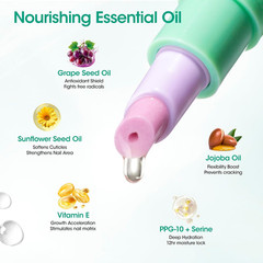 6Ml Ceramic Cuticle Oil Pusher Pen, Cuticle Remover & Cuticle Oil Pen, Nail Care