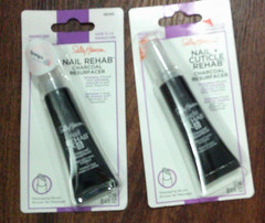 2 NEW Sally Hansen nail & cuticle rehab Charcoal resurfacer