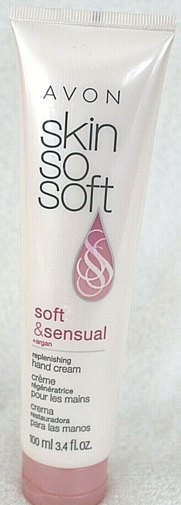 Avon Skin So Soft Soft & Sensual +Argan Replenish. Hand Cream 3.4 oz Free Ship