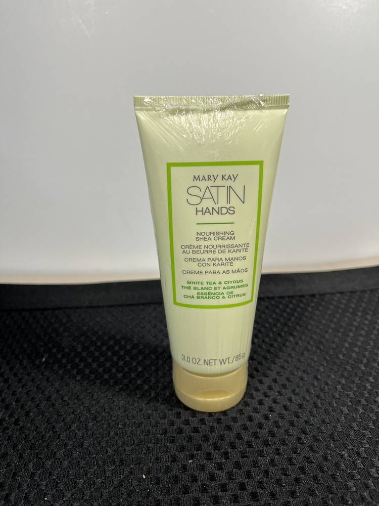 New Mary Kay Satin Hands White Tea & Citrus Nourishing Shea Cream Full Size 3 oz