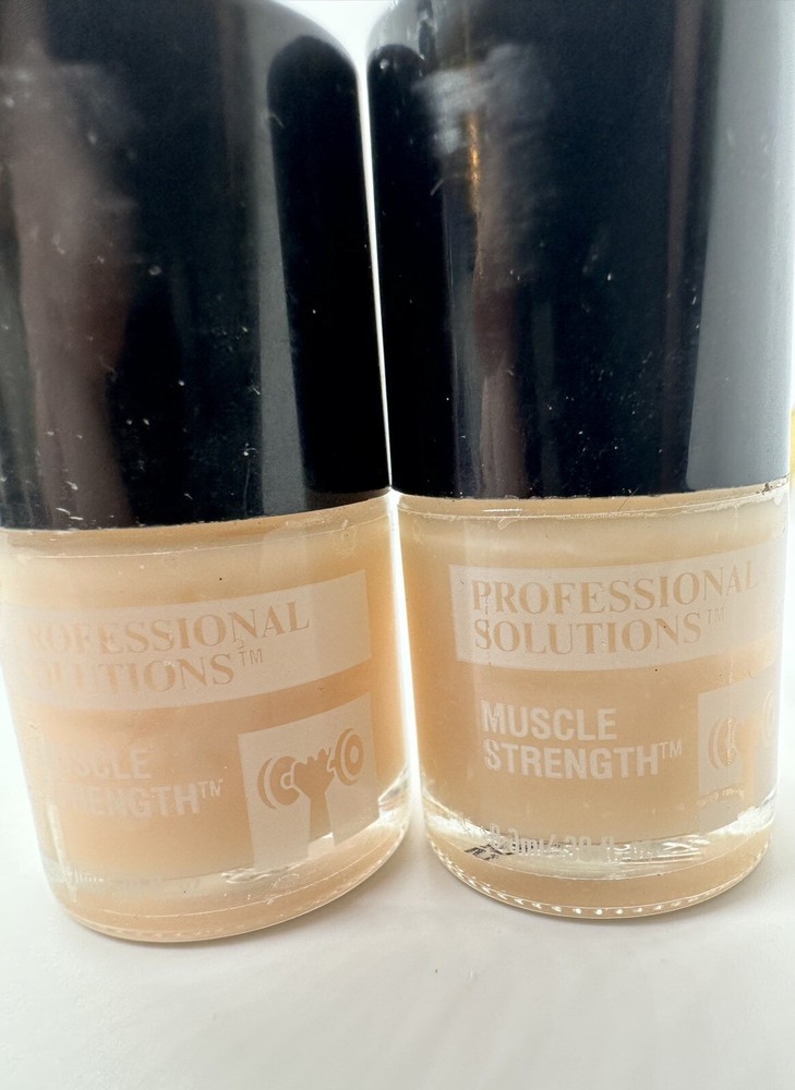 LOT of 2 Vintage Professional Solutions Muscle Strength Nail Hardener -NEW