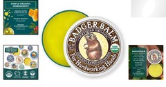 Moisturizing Hand Salve for Rough Skin – 100% Organic, 0.75 oz with Wintergreen