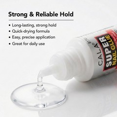 CALA Super Nail Glue – Professional Quick Dry 0.10 Ounce (Pack of 4), Clear