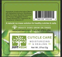justneem Neem Cuticle Care Pen – Sunflower & Coconut 0.07 Fl Oz (Pack of 50)
