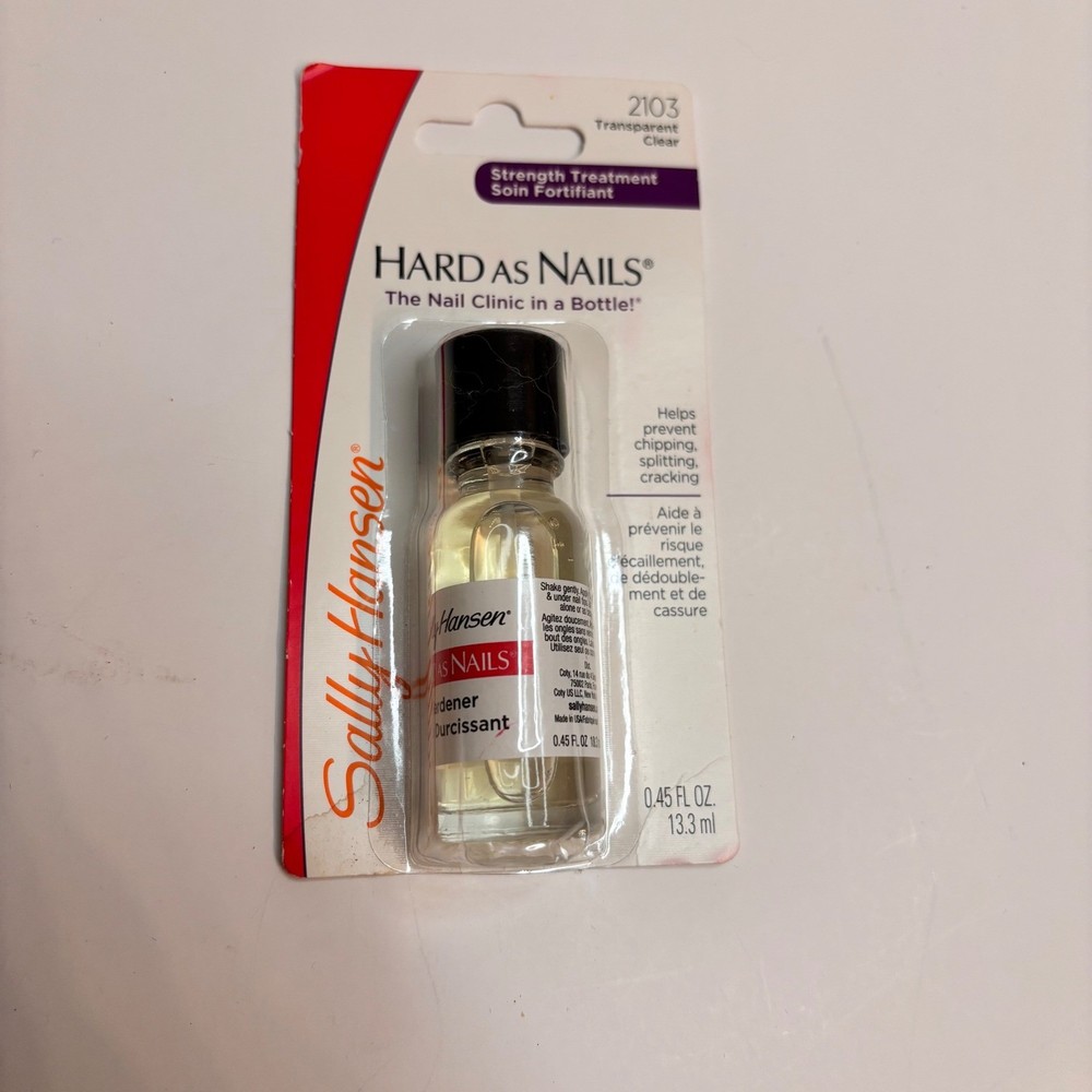 Sally Hansen Hard as Nails Strength Treatment Clear Nail Polish 0.45 Fl Oz