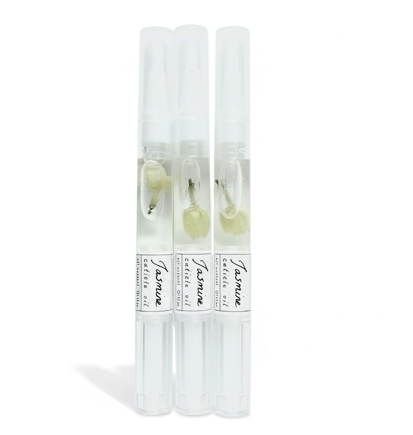 Greenmade goods Jasmine Cuticle Oil Trio, 0.07 Fl Oz (Pack of 3), Clear