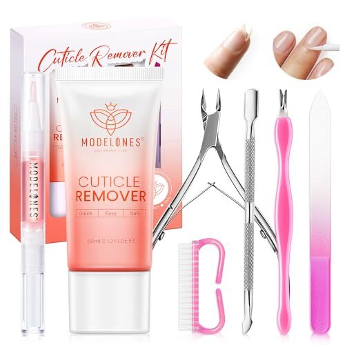 Cuticle Remover Kit – Cuticle Remover Cream & Cuticle Oil, Cuticle Care Orange