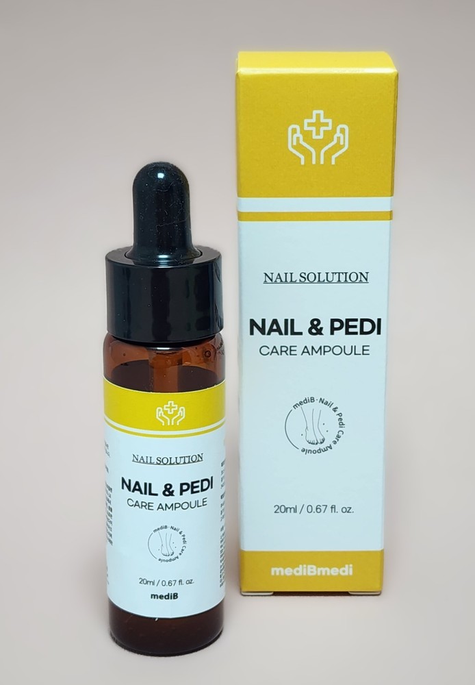 MediB NAIL & PEDI CARE AMPOULE Nails & Cuticles Treatment Total Solutions 20ml