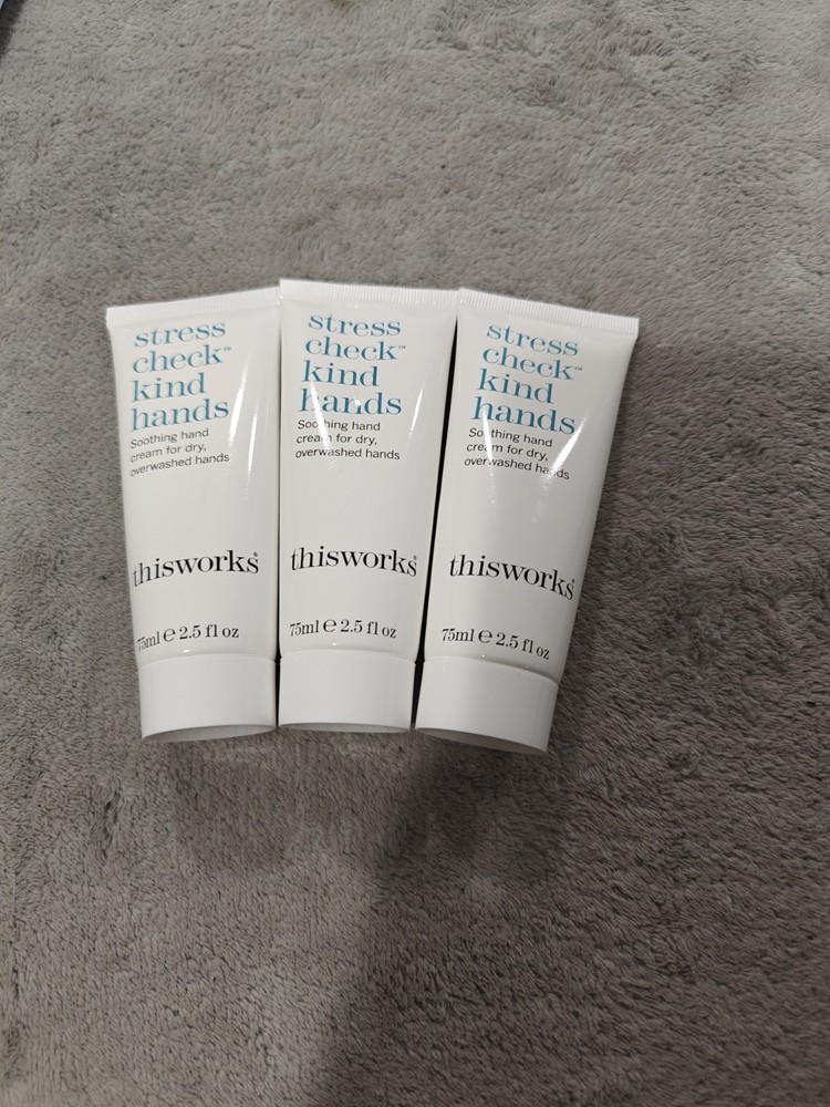 3 Thisworks Stress Check Kind Hands Soothing Hand Cream • 2.5 Fl Oz New