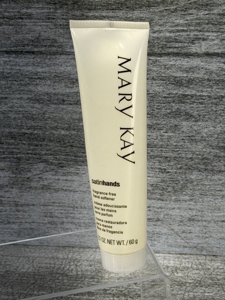 Mary Kay Satin Hands Fragrance Free Hand Softener Full Size 2.1 oz USA Made