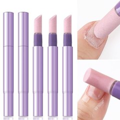 Cuticle Oil Pusher Pen Set – 2-in-1 Ceramic Cuticle Pushers with Oil for 5PCS