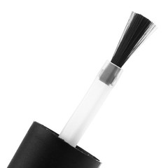 15ml Empty Nail Polish Glass Bottles Round Shape Brush & Cap Refillable