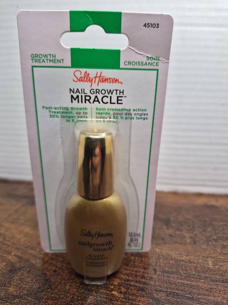 Sally Hansen Nail Growth Miracle Nail Strengthener Treatment 13.3mL 0.45oz New