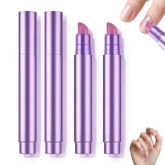 3-in-1 Cuticle Oil Pen,Cuticle Pusher Nail 0.5 Fl Oz (Pack of 2), transparent