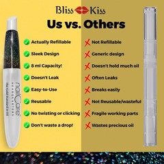 Refillable Holographic Cuticle Oil Pen – 3-Pack Nail Care Squeeze Brush Pens