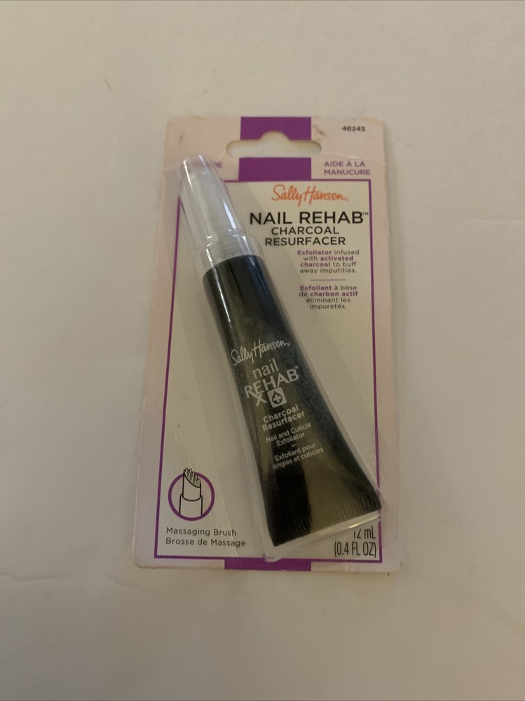 SALLY HANSEN – Nail Rehab Charcoal Resurfacer 0.4 fl oz Nail Cuticle Exfoliator