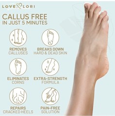 New Sealed LOVE LORI Foot Callus Remover Gel (6oz) – 6 Ounce (Pack of 1), Clear