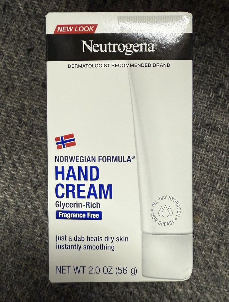 4 Boxes Neutrogena Norwegian Fragrance Free, Glycerin-Rich Hand Cream 2oz Each