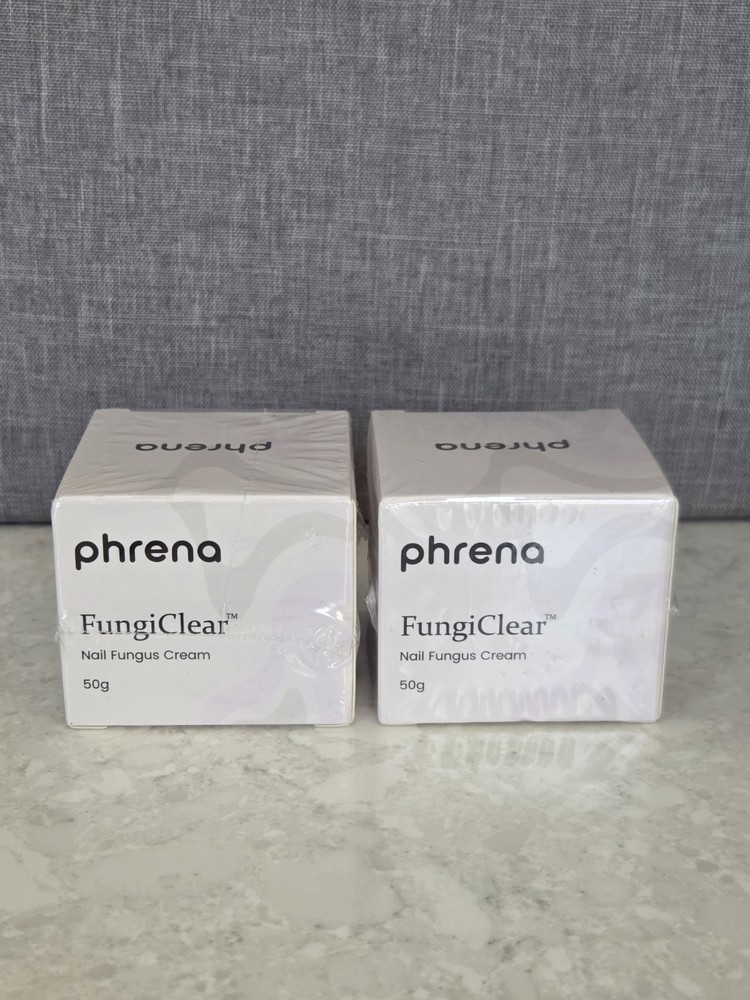 Set of 2 FungiClear Phrena Nail Cream w/ Tea Tree Oil, Oregano Oil, Vit E Sealed