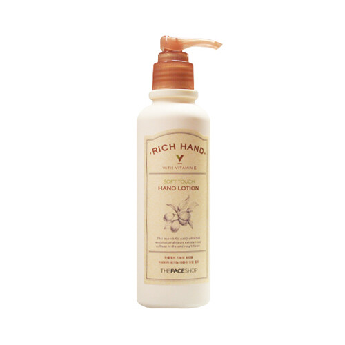 [THE FACE SHOP] Rich Hand V Soft Touch Hand Lotion – 200ml / Free Gift