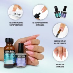 Mia Secret Nail Prep NP-30 0.5oz & Xtrabond Primer PR100 0.5oz Set