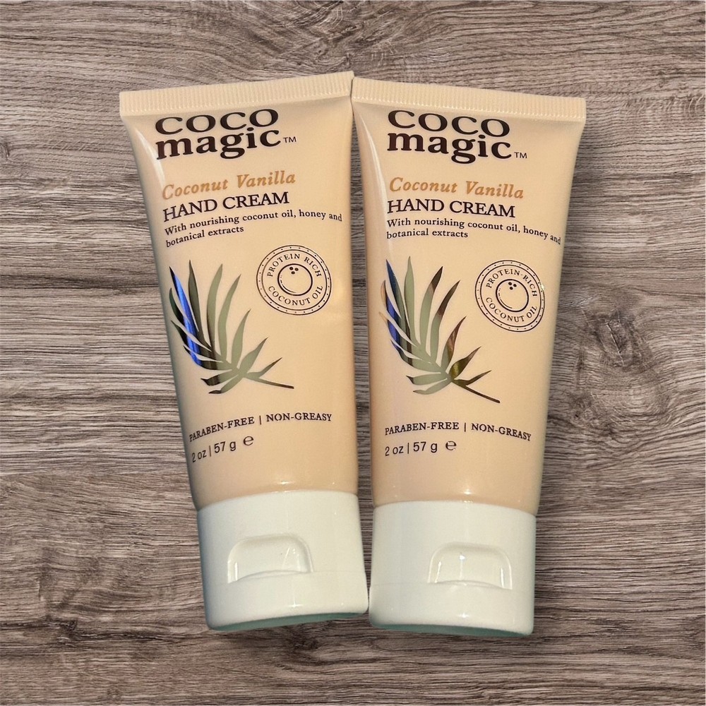 2 SEALED COCOMAGIC COCONUT VANILLA ULTRA HYDRATING HAND CREAM 2 OZ coco magic