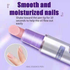 2 Pack Nail Cuticle Oil Pen Quartz Tip Moisturizing Nail Care Treatment Tool