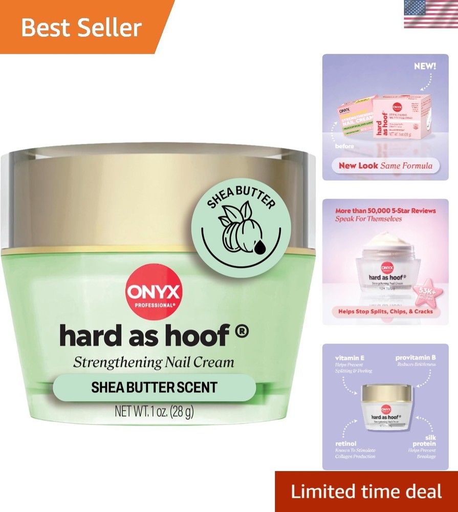 Shea Butter Nail Growth & Conditioning Cream, 1 oz – Repairs & Strengthens Nails