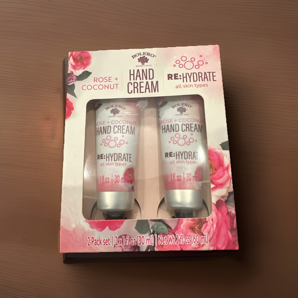 New Bolero Lot – Rose and Coconut Hand Cream (2 Pack) Gift Set