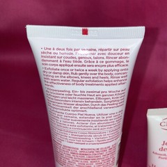 Clarins Paris Hand & Nail Treatment Cream 1.06 & Exfoliating Body Scrub 3.5 Oz.