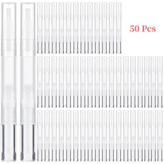 50 Pack Empty Cuticle Oil Pen 3Ml Refillable Transparent Twist Pens, Empty Nail