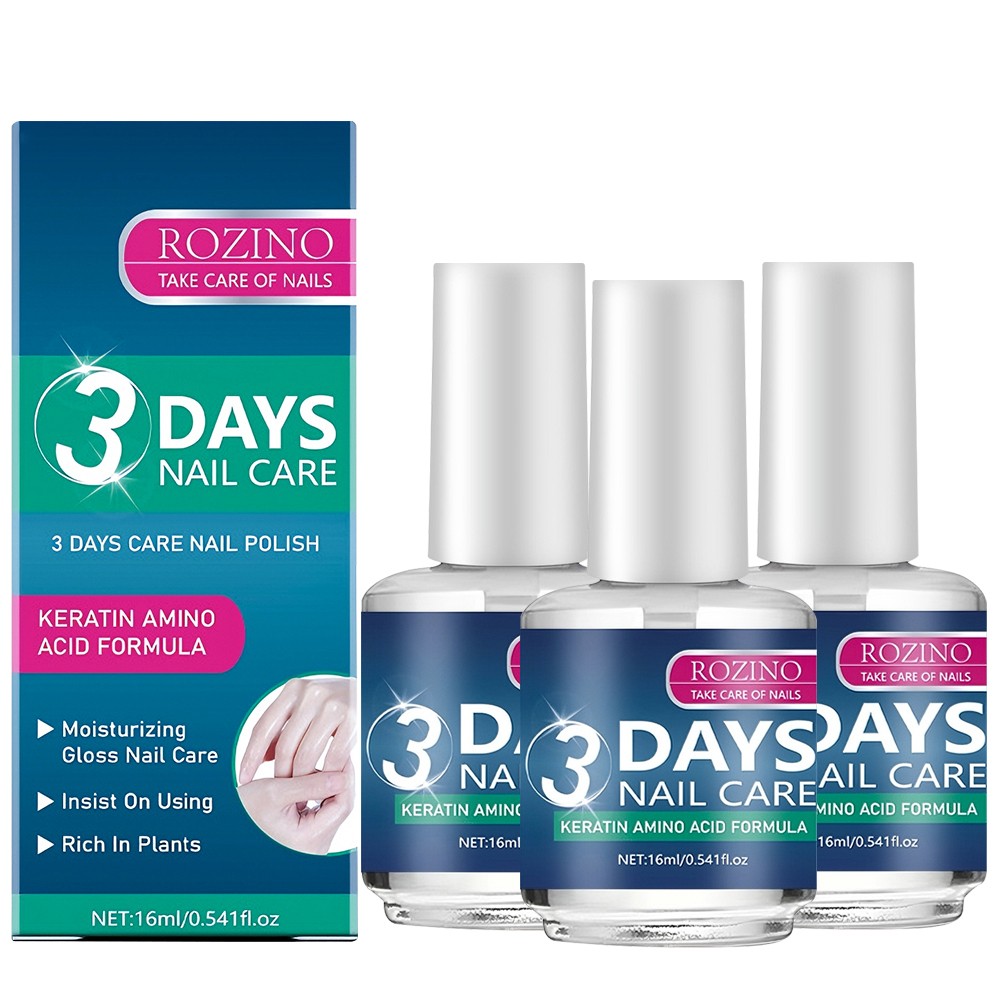 3PCS 3 Days Nail Care – Keratin Amino Acid Formula Superior Nail Nourish 16ml