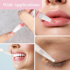 50 Pack 3Ml Transparent Twist Pen with Pipettes, Empty Cuticle Oil