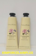 2 X Crabtree & Evelyn SUMMER HILL Hand Cream Therapy 0.9oz Travel Size NEW