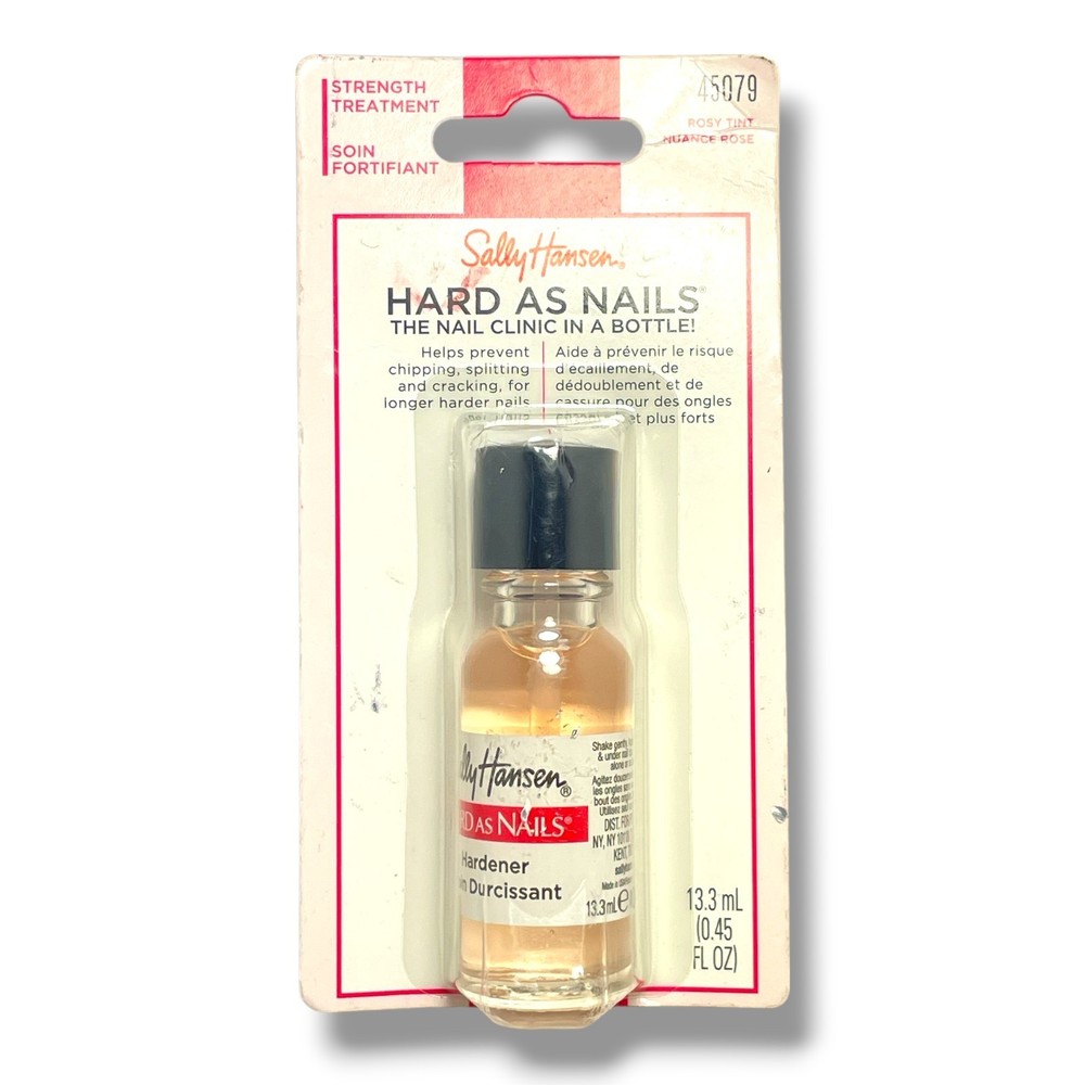 Sally Hansen Hard as Nails Strength Treatment 45079 Rosy Tint -0.45fl.oz.- New
