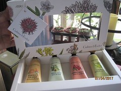 CRABTREE EVELYN 4 HAND CREAM THERAPY AVOCADO, TAROCCO, POMEGRANATE, CITRON NIB