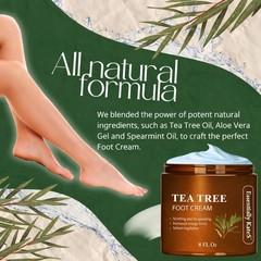 Essentially KateS Tea Tree Oil Foot Cream 8 Fl Oz – Toe 8 (Pack of 1)