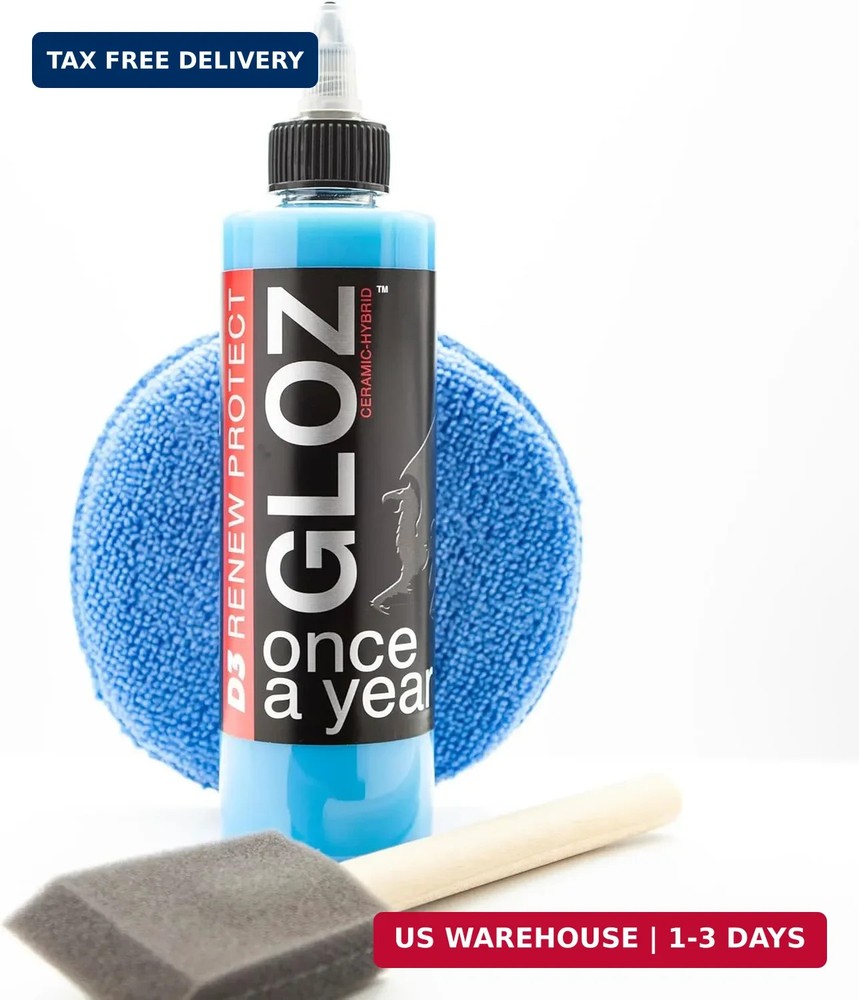 RENEW PROTECT – GLOZ, Tire & Trim Treatment, Ceramic-Hybrid Protectant, Lasts Mo