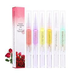 6Pcs Nail Cuticle Oils Nail Nutrition Oil Pen Nail Treatment Pen 6 Smell Cuticle