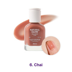 Ohora Natural Glow Milk Syrup Nail Strengthener 15ml Vegan Nail Care 6 Colors