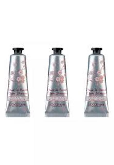 3 L’Occitane Cherry Blossom Hand Cream 10ml , 0.35 oz each