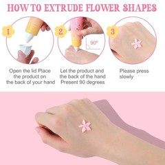 ECOPPEAL Floral & Star Shaped Hand Lotion Set, 3 Pcs 180 Fl Oz (Pack of 1)