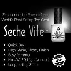Seche Clear Vite, Base Coat and Top for 0.5 Fl Oz (Pack of 2),
