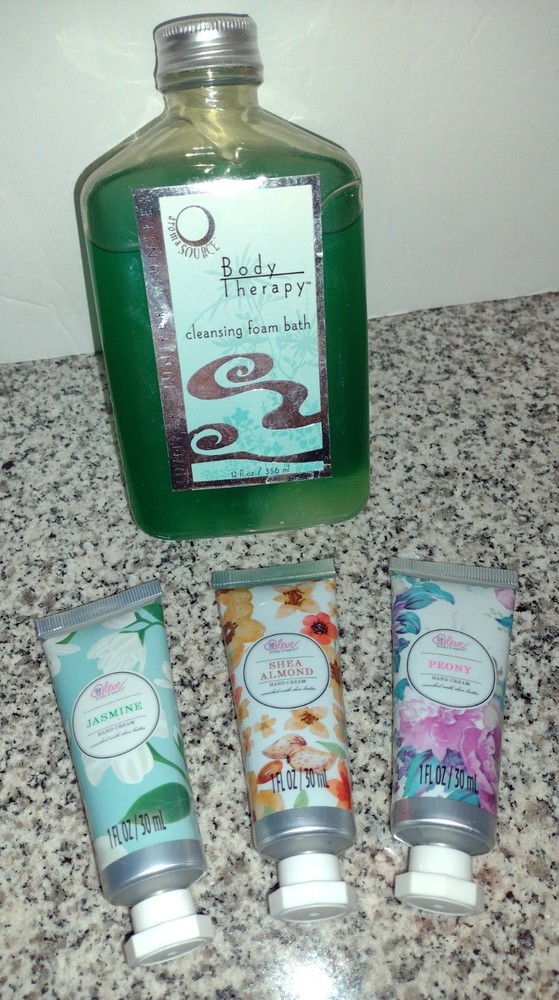Hand Cream Set -Pack of 3 Hand Cream. Shea Almond, Jasmine, Peony & 1 Foam Bath