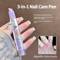 2 Pack Nail Cuticle Oil Pen Quartz Tip Moisturizing Nail Care Treatment Tool