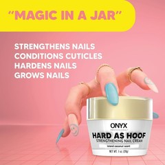 Onyx Professional Hard as Hoof Nail Strengthening Cream with Coconut Scent, Nail