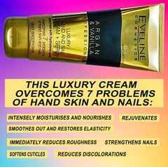 Eveline Argan And Vanilla Luxury Hand And Nail Cream Serum 2x 100ml 3.5 fl oz