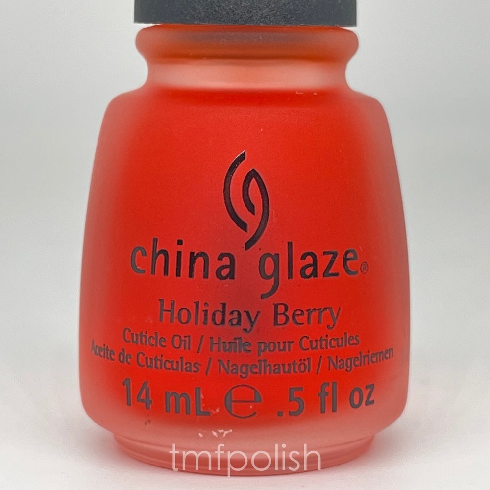 Brand New China Glaze Nail Oil – Holiday Berry Cuticle Oil – Full Size