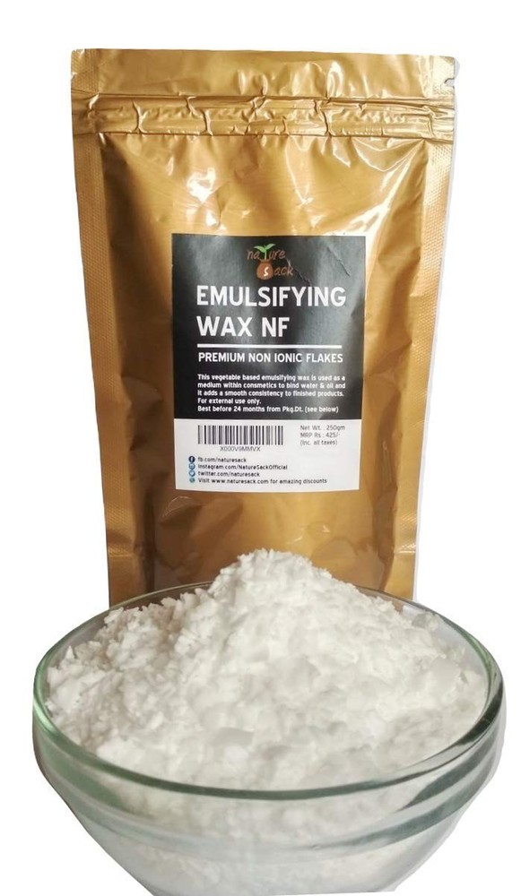 NatureSack Emulsifying Wax 250?g | Cosmetic-Grade for Homemade Creams & Lotions