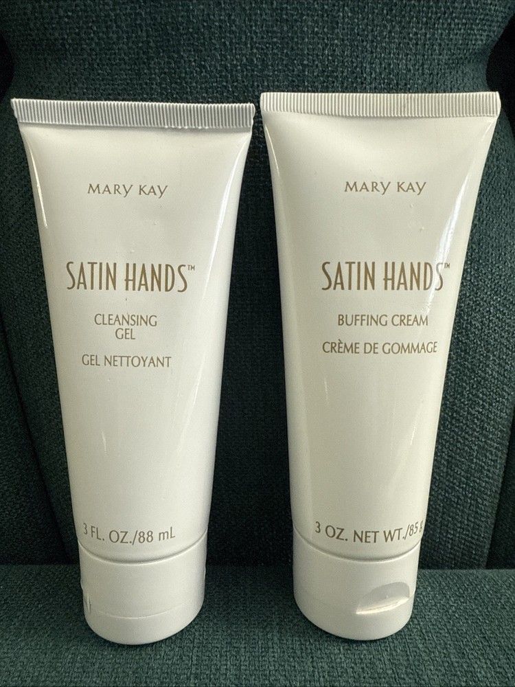NEW Mary Kay Satin Hands Cleaning Gel & Buffing Cream 3 oz. Size